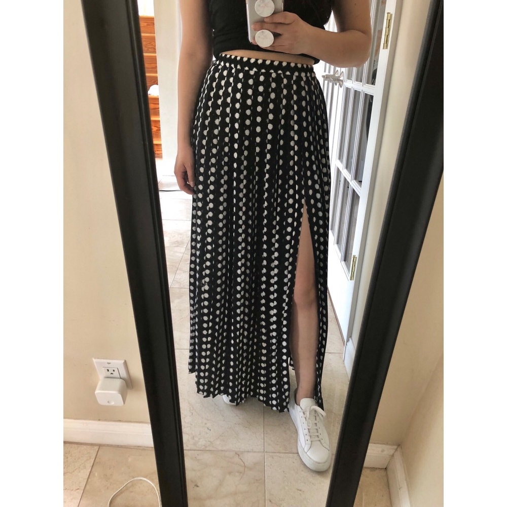 Michael Kors pleated polka dot skirt size XXS